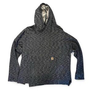 Carhartt Charcoal and blue Heather Hoodie